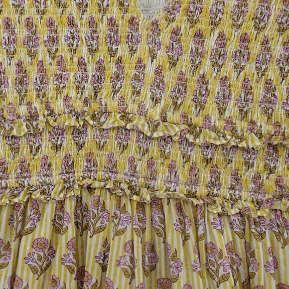 Yellow and Pink Floral Dress - Picture 11 of 12